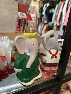 Babar ceramic figurines