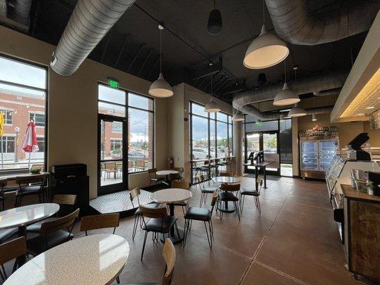 Dining area.  Plenty of seating indoors with a nice area to sit outside.