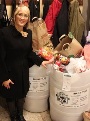 We raised 583 lbs of food for the Oregon Food Bank