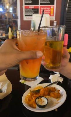 Drinks and wings!