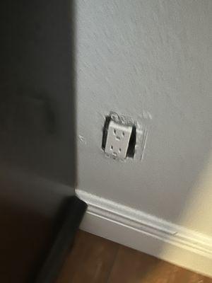 No outlet covers on anything electrical