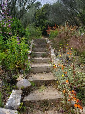 Demonstration garden steps