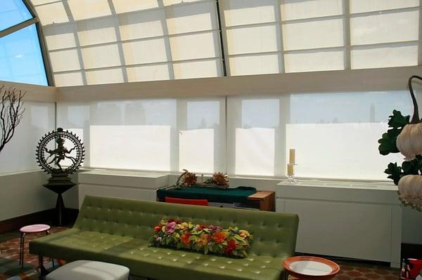 Motorized Solarium and solar shades