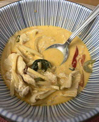 Thai red curry with Chicken