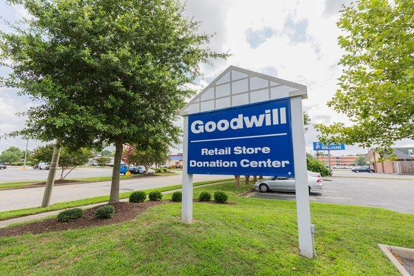 Sherrington Goodwill retail store and donation center in Chesapeake, Virginia.