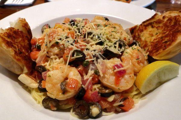 Pasta Portofino, lots od shrimp