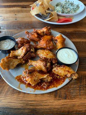 Sweet heat and Buffalo wings