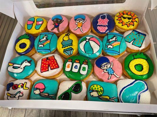 Pool party donuts