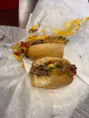 Cheesesteak w American cheese