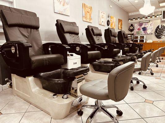 Brand new pedicure chairs