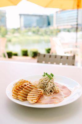 Shaved Parma Cotta -
 celery root  - remoulade -baguette