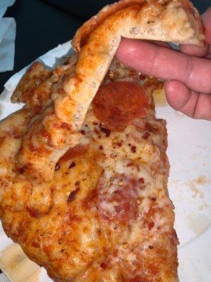 2 slices pepperoni pizza