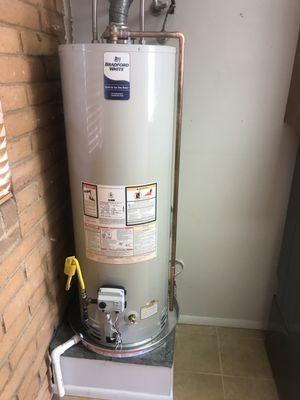 Water heater install.