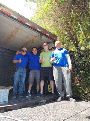 My husband gave the moving day a thumbs up! Thanks guys!!