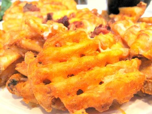 $5 HH Special:  Cheesy Waffle fries (with bacon, extra $1)