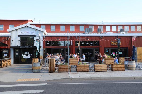 Stoller Wine Bar is located in the Old Mill District in the Box Factory