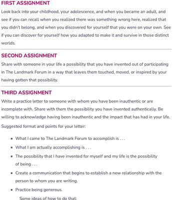 We were expected to complete these assignments within our 30 minute meal breaks; they  give you no time to rest, physically or mentally.