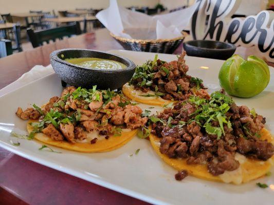 $1.99 per taco. Asked for no onion. They come with melty Cheese so good