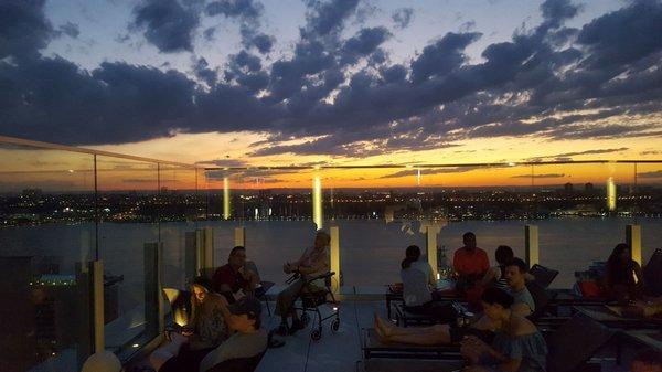 Rooftop view on July 4th 2017 with Mom and my sweetheart (left-center)! xoxo