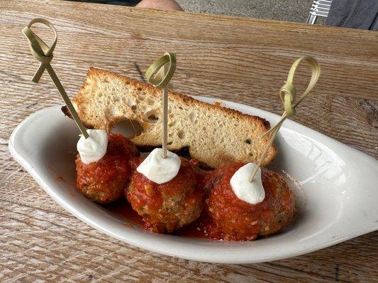 Meatballs appetizer.