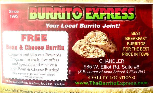 Free burrito