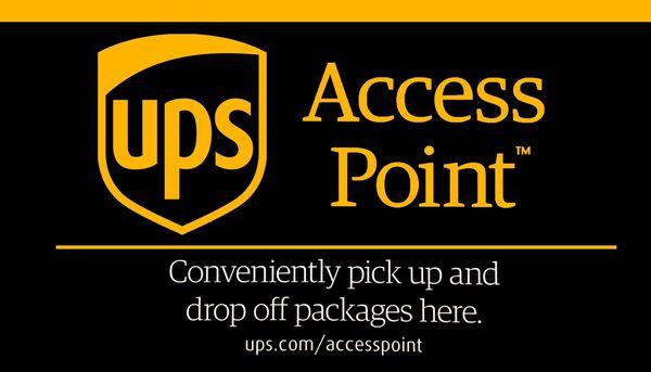 UPS access point, conveniently located at A1 Laundromat. To pick up and drop off your packages.