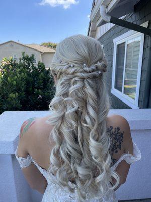 Bridal updo