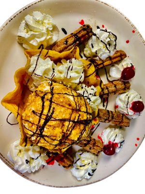 Fried Ice Cream and Churros