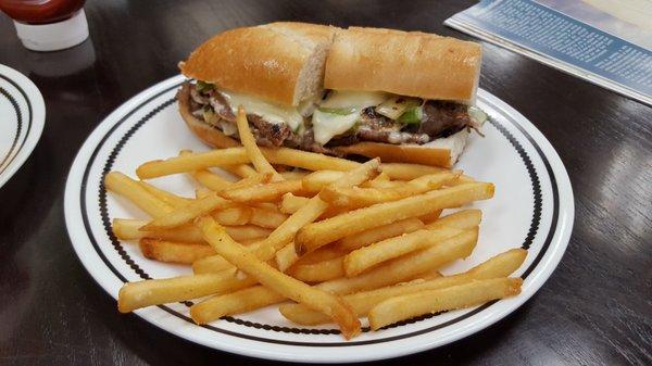 Where else can you get Indian food in a Philly cheese steak sub at the same place?