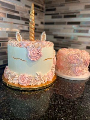 Unicorn Birthday & smash cake