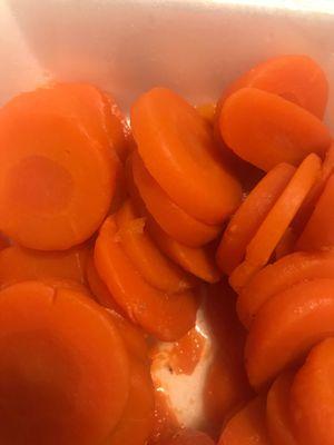 Carrots with mystery particles.