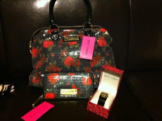 My Betsey purse, wallet and watch from Karma Consignment!