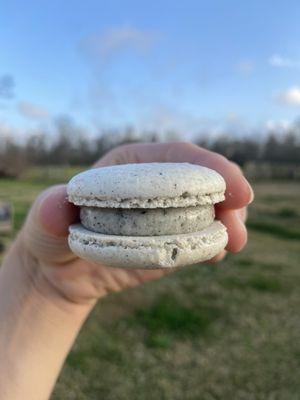 Black Sesame Macaroon