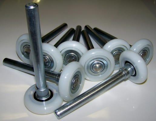 Heavy duty nylon-ball rollers...your garage door can glide like a dream!