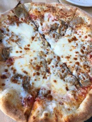 Limp underdone Humble Pie Signature Sausage Pizza