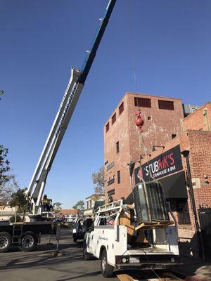 New ac units at a local Resturant