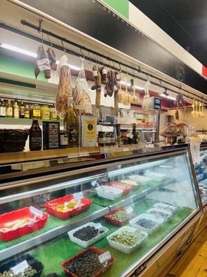 Interior deli counter