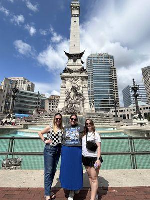 Picture from Indy 500 Parade at Monument Circle.