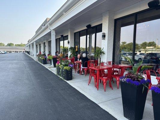 Patio dining area