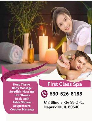 Our traditional full body massage in Naperville, IL includes a combination of different massage therapies like  Swedish Massa...