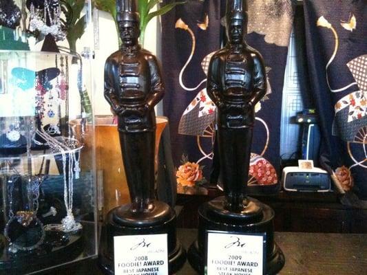 2008&2009 Foody award best Japanese steak house.