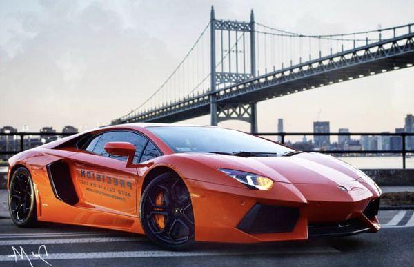 Perfectly executed paint job on Lamborghini Aventador by one of our certified painters.