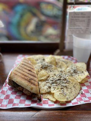 Panini and gourmet chips