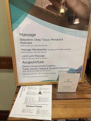 Extras massage acupuncture