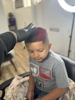 Kids mid skin fade