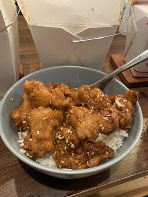 Takeout sesame chicken