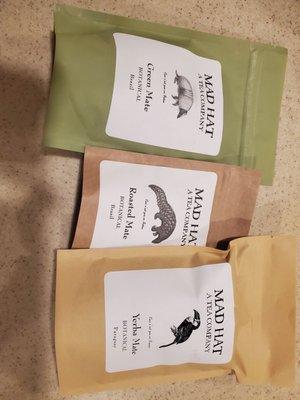 Our tea haul today.  All about the Mate!