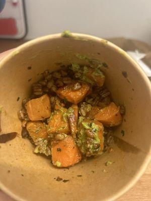 Sweet potato with farro