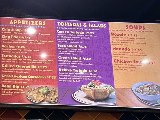 Sides Menu