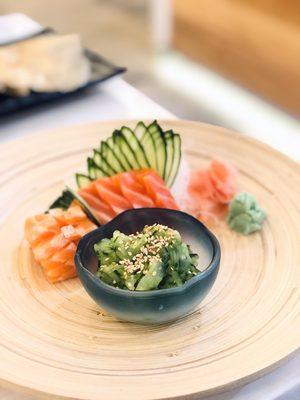 Salmon sashimi